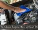 How to clean engine bay without water